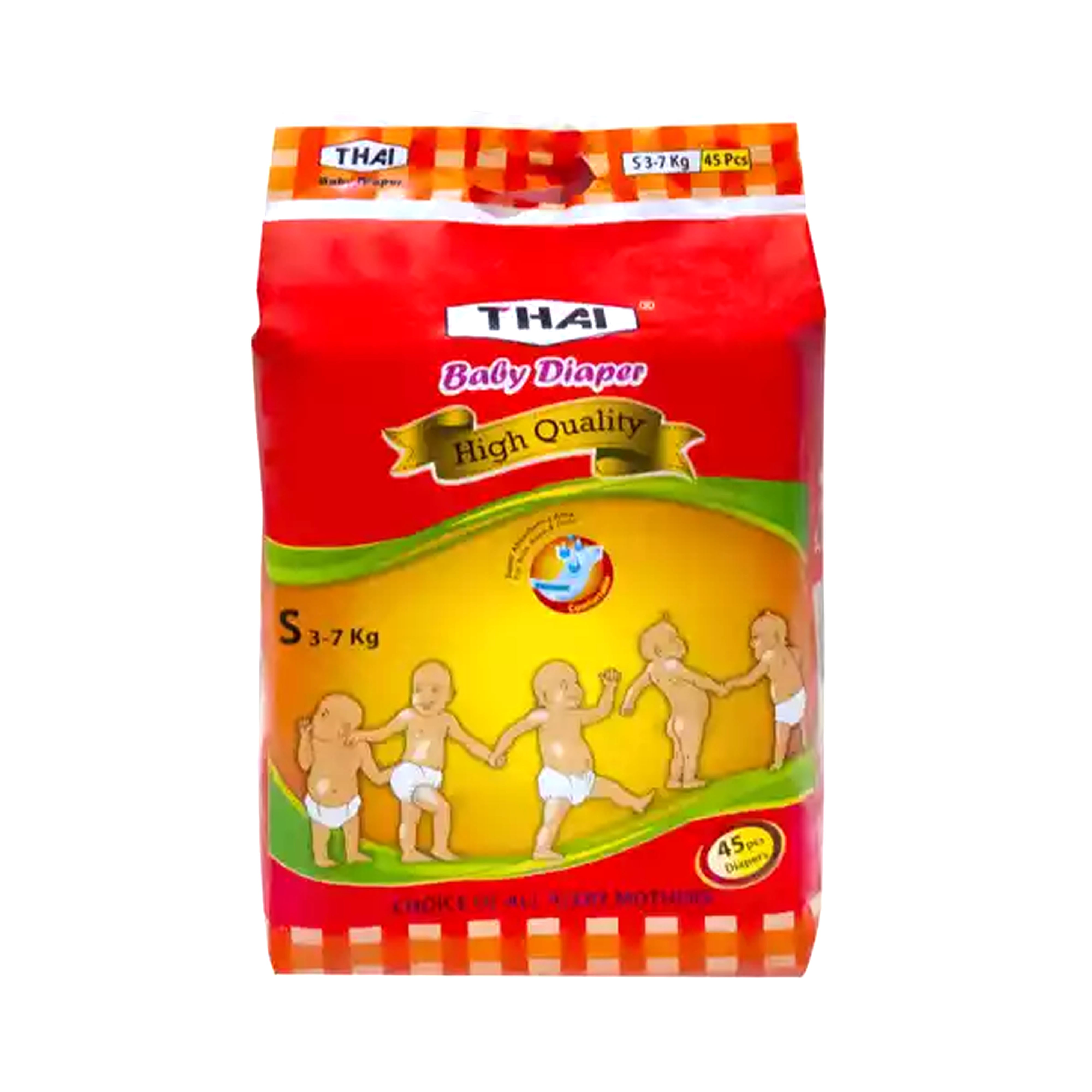 Thai Baby Diaper Belt S (3–7 kg) – 45 pcs​